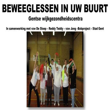 2. best practices  buurt in beweging - kim schutyser en stephanie byl