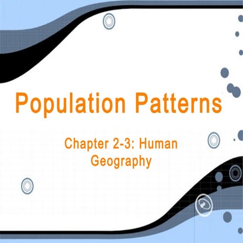 2.3 Notes - Population Patterns
