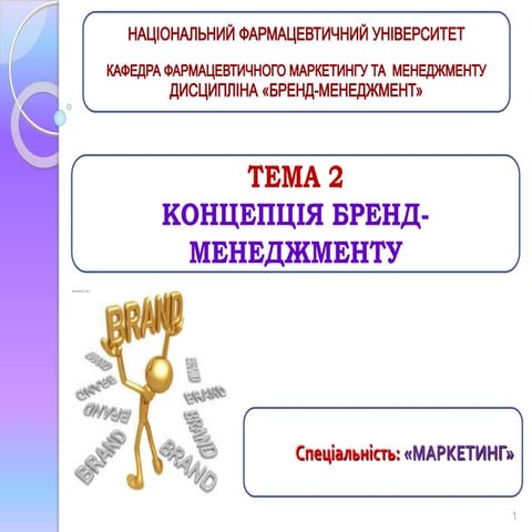 тема 2. концепція бренд менеджменту