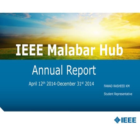 IEEE  Malabar Hub Student Branch Activities 2014