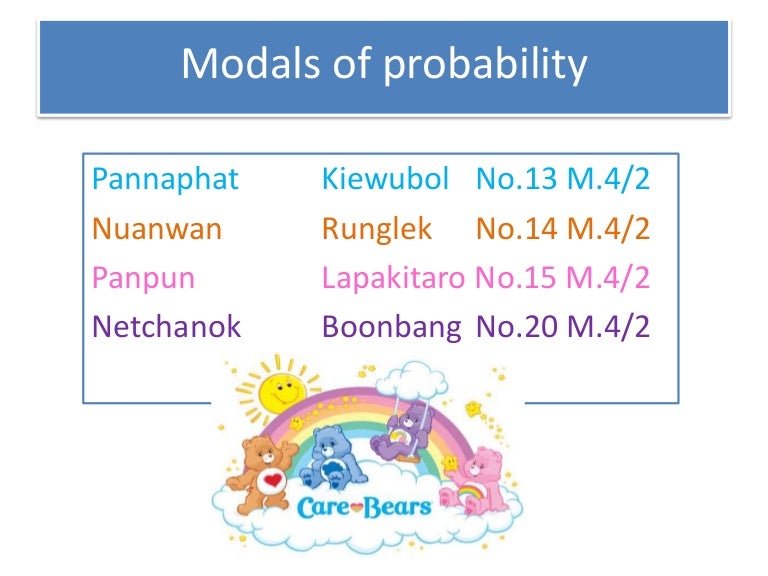 Modals of probability