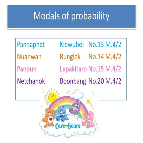 Modals of probability