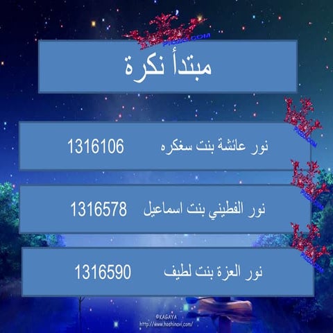 مبتدأ نكرة 2