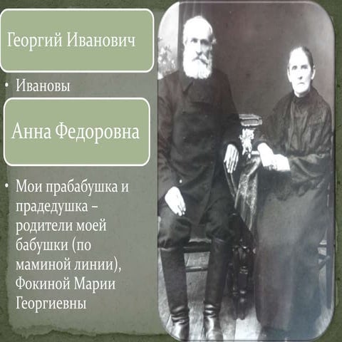 Лица моих предков