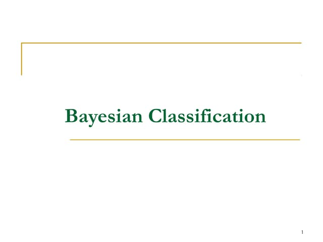 2.3 bayesian classification