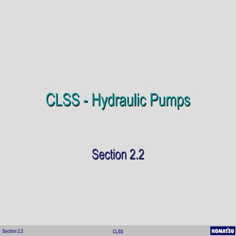 2.2 clss pumps.