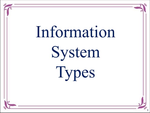 2. information system