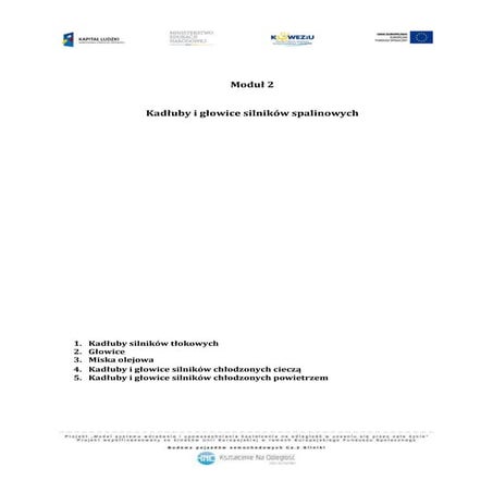 Kadłuby i głowice silników spalinowych | PDF