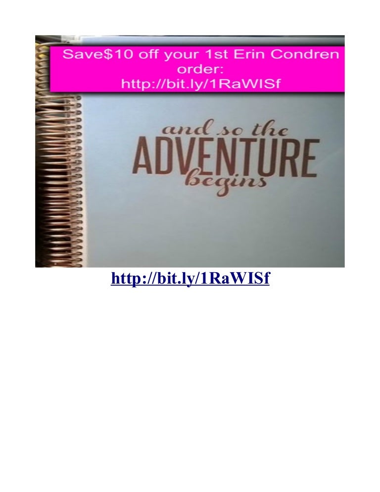 Erin condren lifeplanner coupon code save off your order 