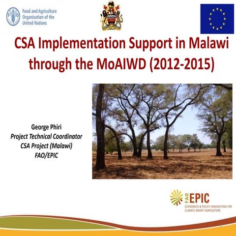 FAO Presentation on CSA