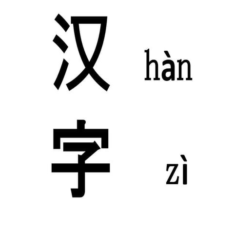 漢字 han4 zi4
