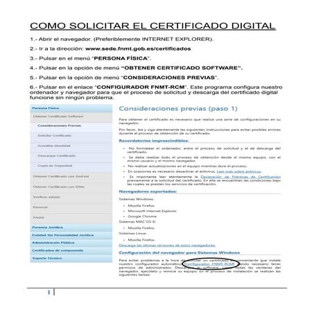 Guía para obtener un Certificado Digital