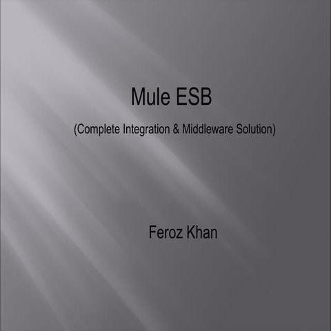 Mule Esb Fundamentals