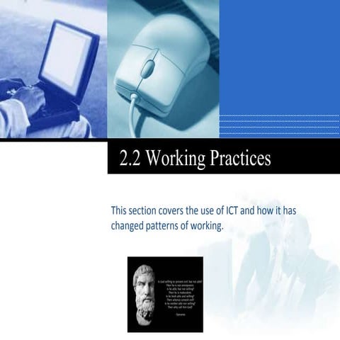2.2 working practices