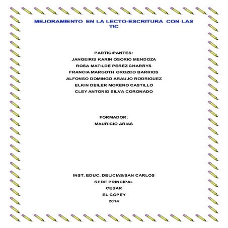 LECTO-ESCRITURA CON LAS TIC