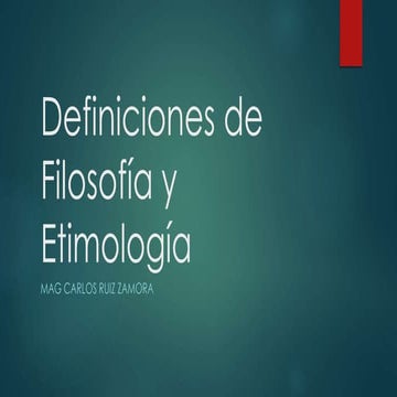 2.  definiciones de filosofía y etimología