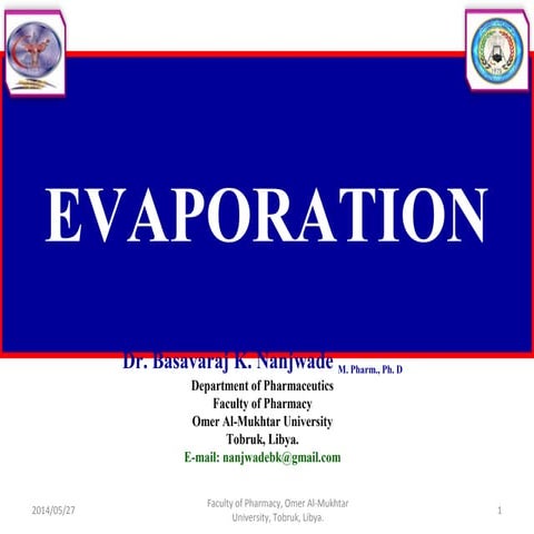 Evaporation
