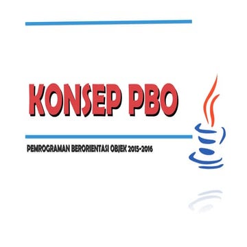 2. konsep Pemrograman Berorientasi Obyek