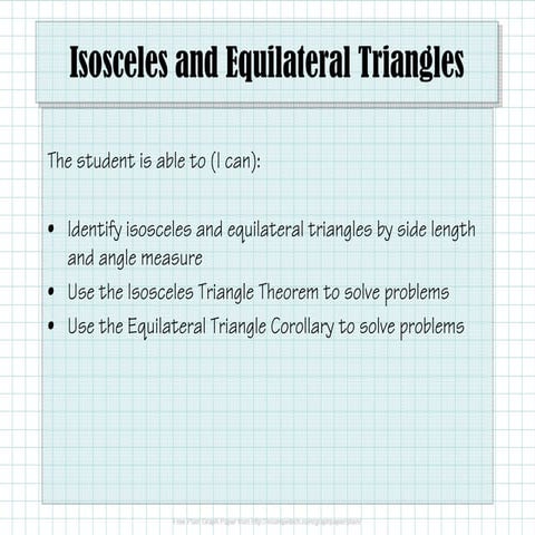 2.5.2 Isosceles and Equilateral Triangles