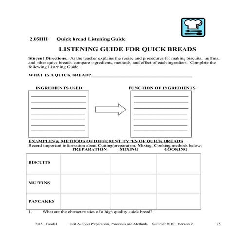 Quick Breads PowerPoint | PPTX