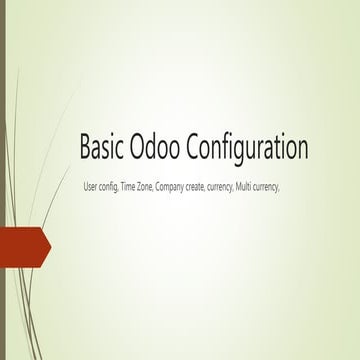 Odoo 8 tutorial   part 2