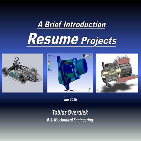 2.) tobias overdiek   resume presentation of previous work &amp; skills sets ...