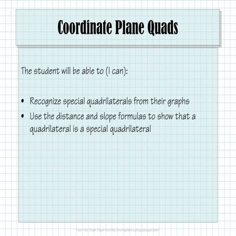 2.7.6 Coordinate Plane Quads