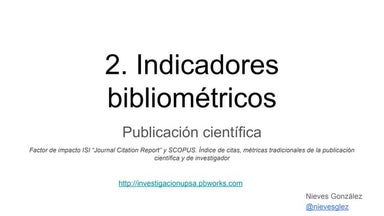 2. Indicadores Bibliométricos