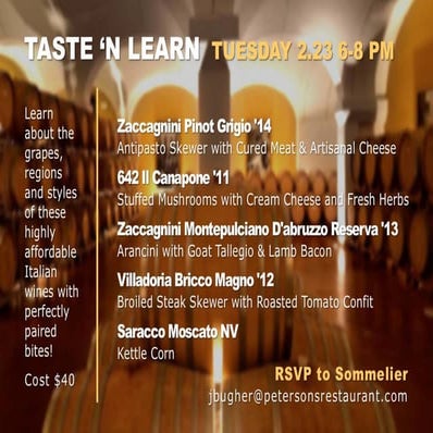 2.23.16 wine tasting at petersons