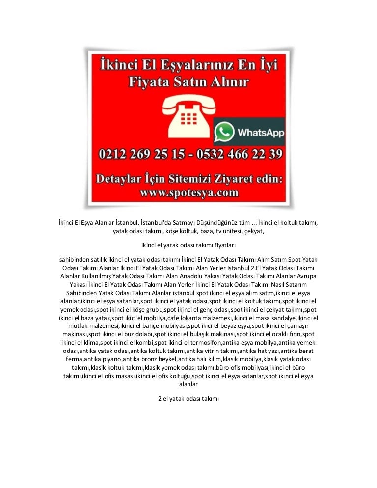 ikinci el yatak odası takımı fiyatları