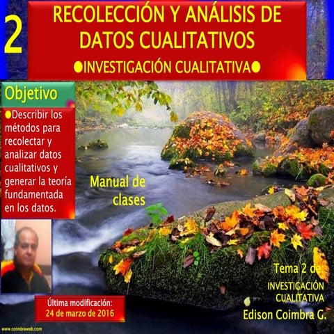 2.Recolección y analisis de datos cualitativos