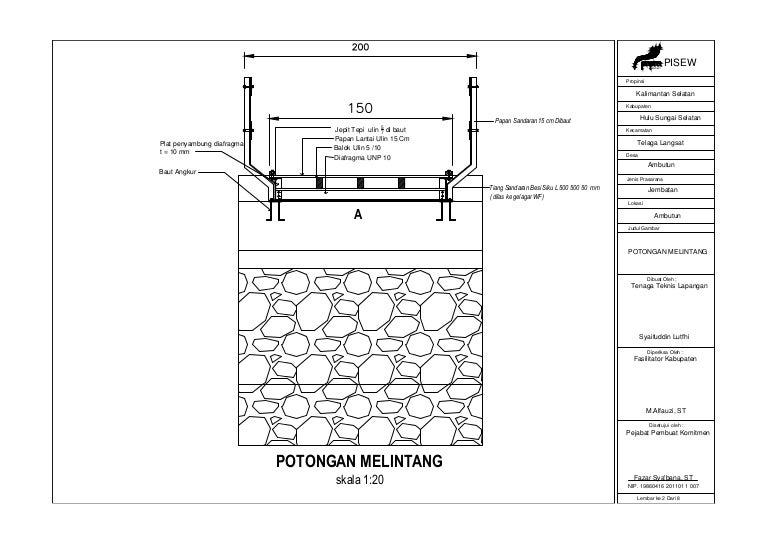 2.potongan melintang jembatan