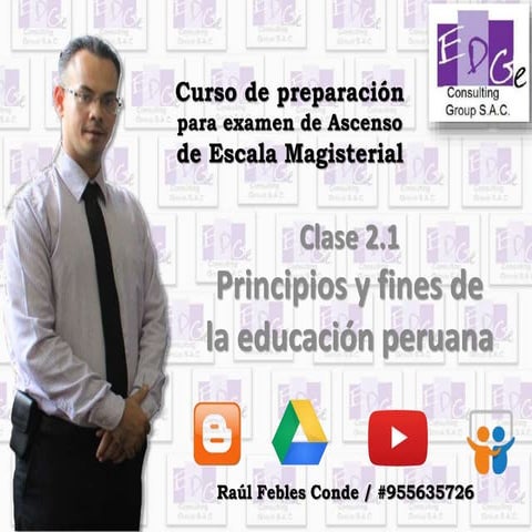 Principios y fines de la educación perana