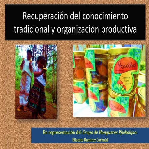 Recuperación de conocimiento tradicional y organización productiva