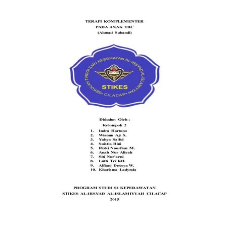 Terapi komplementer pada anak TBC
