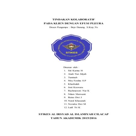Tindakan Kolaborasi pada Efuisi pleura