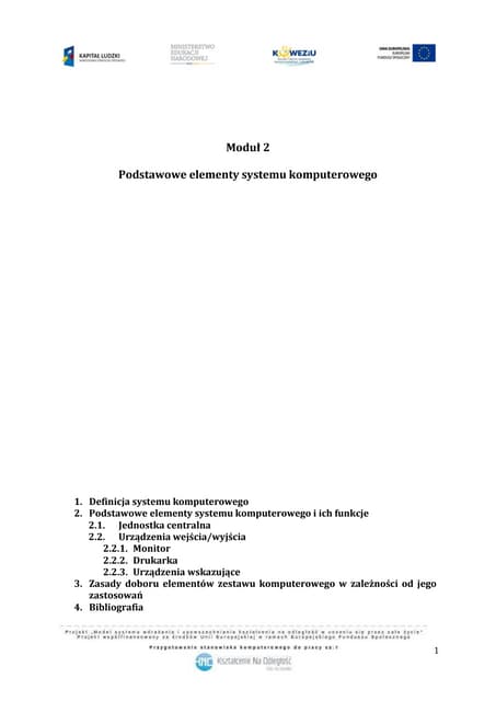 Budowa Jednostki Centralnej Komputera | PPS | Computing | Technology