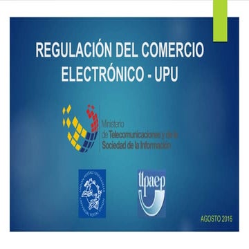 Regulación del comercio electrónico