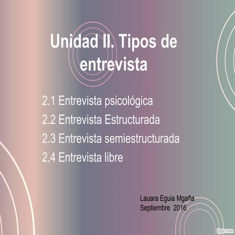 2. tipos de entrevista