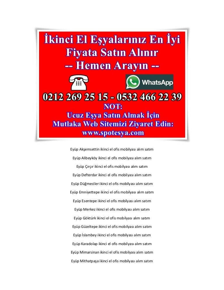 Eyup Sakarya Ikinci El Buro Ofis Mobilyalari Alanlar 0533 478 78 16 S