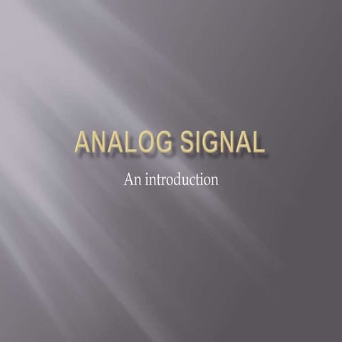 2. analog signal