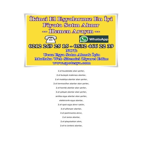 Evden eşya alanlar istanbul