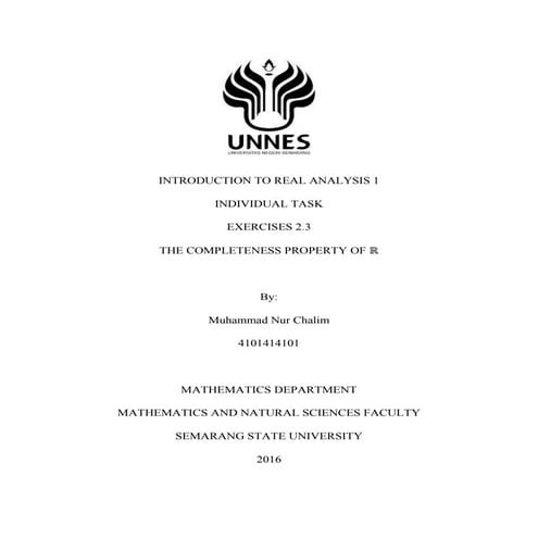 ANALISIS RIIL 1 2.3 ROBERT G BARTLE