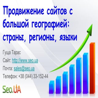 Продвижение сайтов с большой геог...