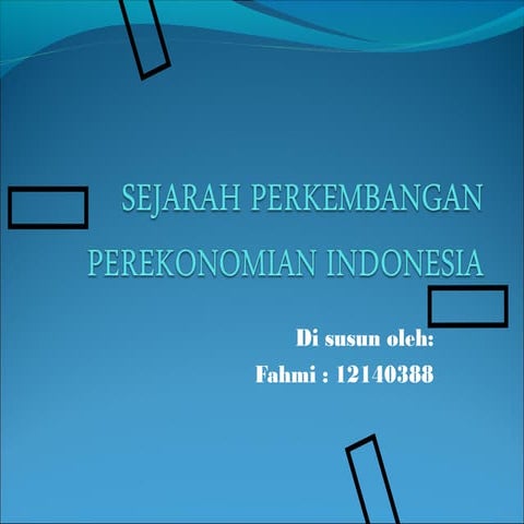2. sejarah perekonmian indonesia
