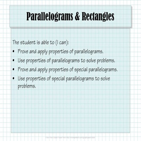 2.8.2 Parallelograms (Including Special)