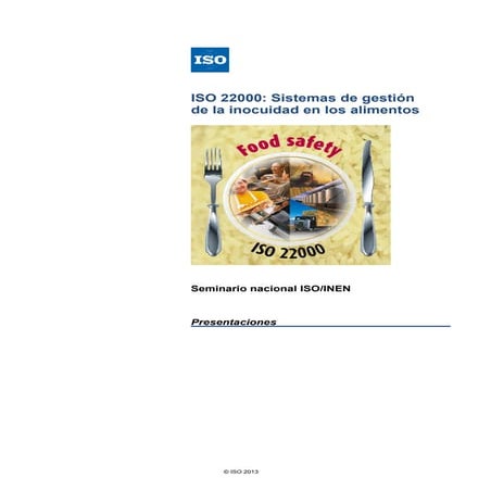2. compilación impresa de presentaciones iso 22000. iso ecuador