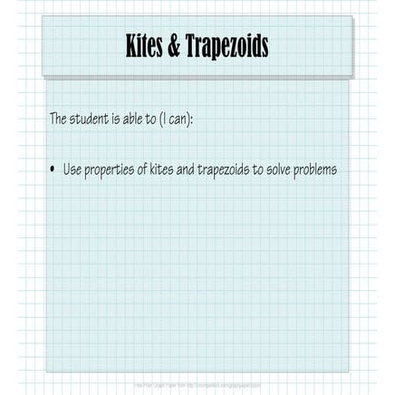 2.8.4 Kites and Trapezoids