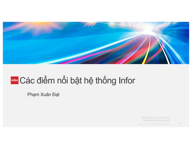 ERP Highlights £ Điểm nổi bật của ERP