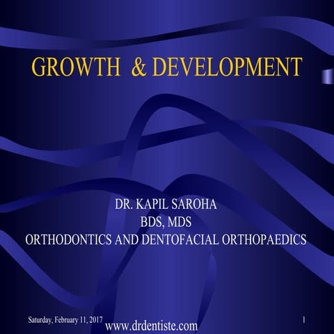 growth & development in orthodontics